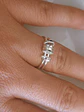 Anillo antiestrés con aros giratorios en plata 925 - Miniatura 2