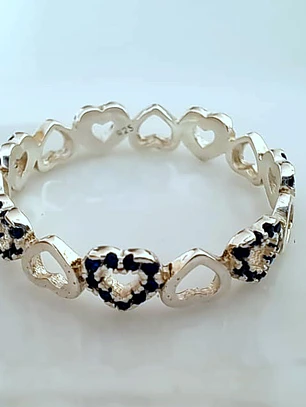 Anillo Corazones Azul 