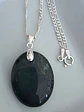 Collar jaspe heliotropo en plata 925 con cadena Cartier - Miniatura 1