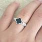 Anillo Trébol de la Suerte en Ónix y Eslabones - Miniatura 2