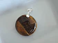 Dije ojo de tigre natural con valier de plata 925 - Miniatura 4