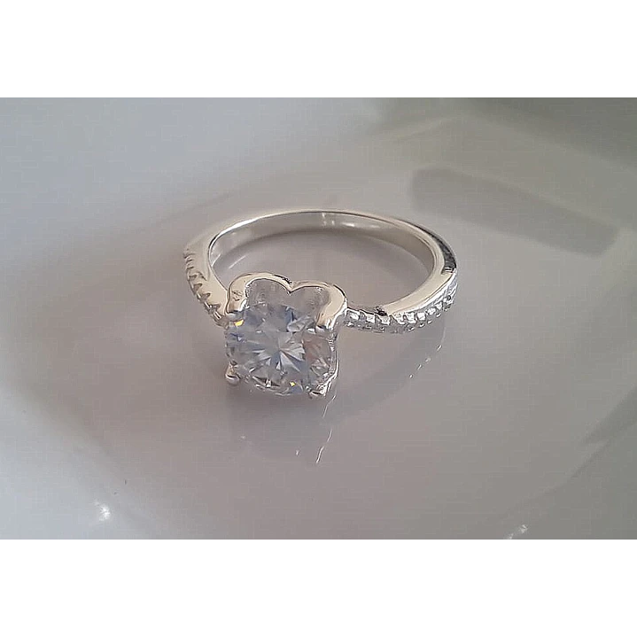 Anillo Solitario Moissanita Talla 12 1