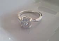 Anillo solitario de moissanita en plata 925 — Talla 12 - Miniatura 2