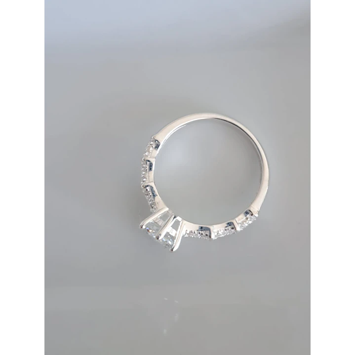 Anillo Solitario Moissanita Talla 15 2