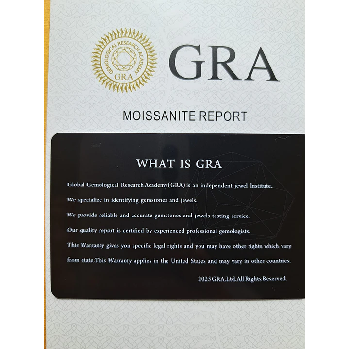 Anillo Solitario Moissanita Talla 15 4