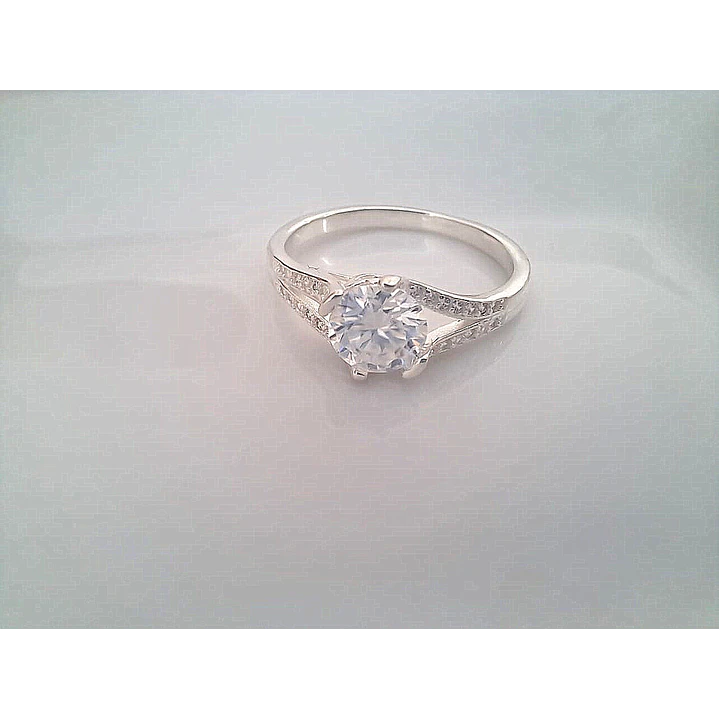 Anillo Solitario Moissanita Talla 18 2