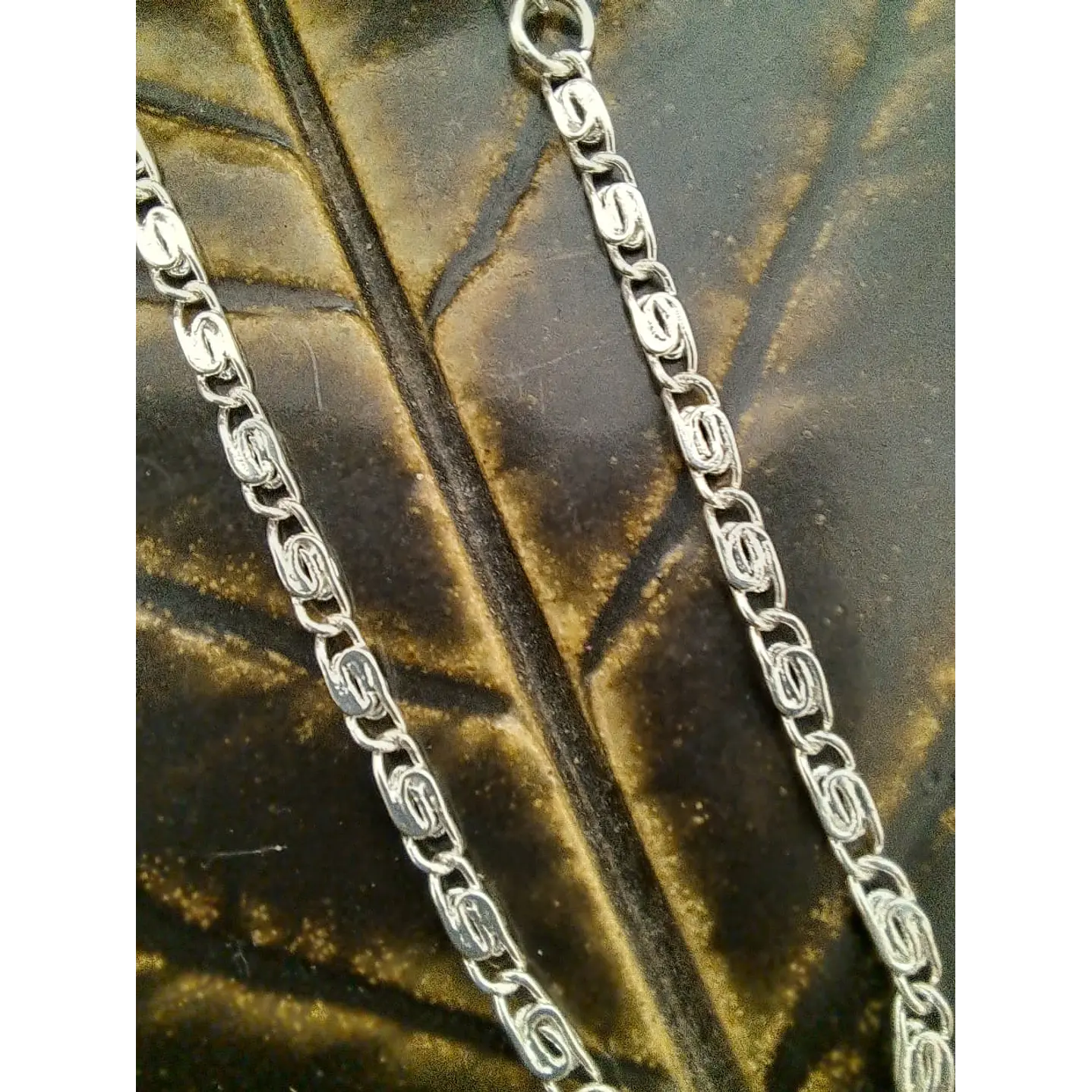 Pulsera de Plata Laminada Tejido de Caracol (Ojo de Perdiz) 2 mm 1