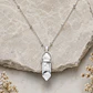 Collar Howlita blanca en plata 925 - Miniatura 1