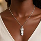 Collar Howlita blanca en plata 925 - Miniatura 2