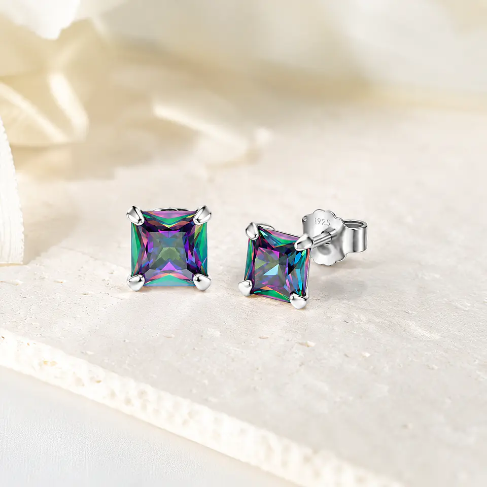 Aros punto místico en plata 925 2