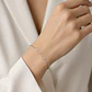 Pulsera italiana Singapur en plata 925 - Miniatura 1