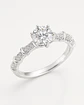 Anillo solitario de moissanita en plata 925 - talla 15 - Miniatura 1