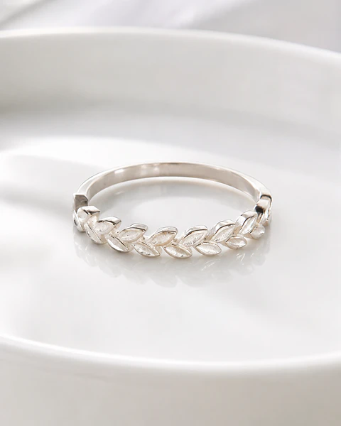 Anillo Espiga en plata 925