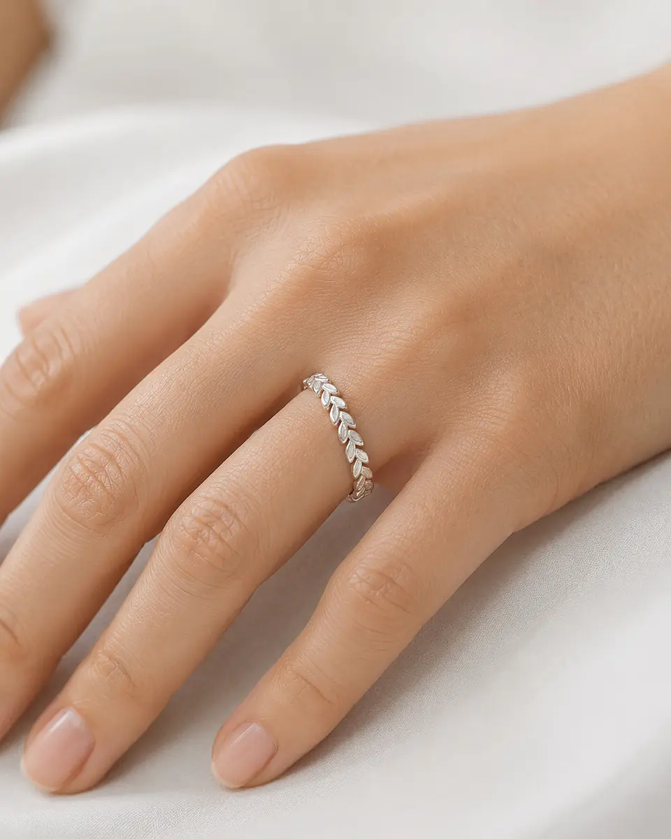 Anillo Espiga en plata 925 2
