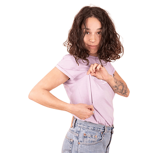 Polera de Lactancia Sahr Lila Mucho Amor
