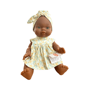 Muñeca Romy Vestido Solcito Flores Amarillas