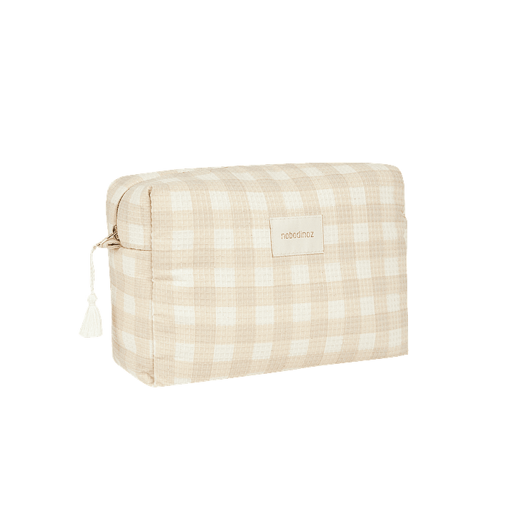 Neceser Diva Waterproof Ivory Checks 1