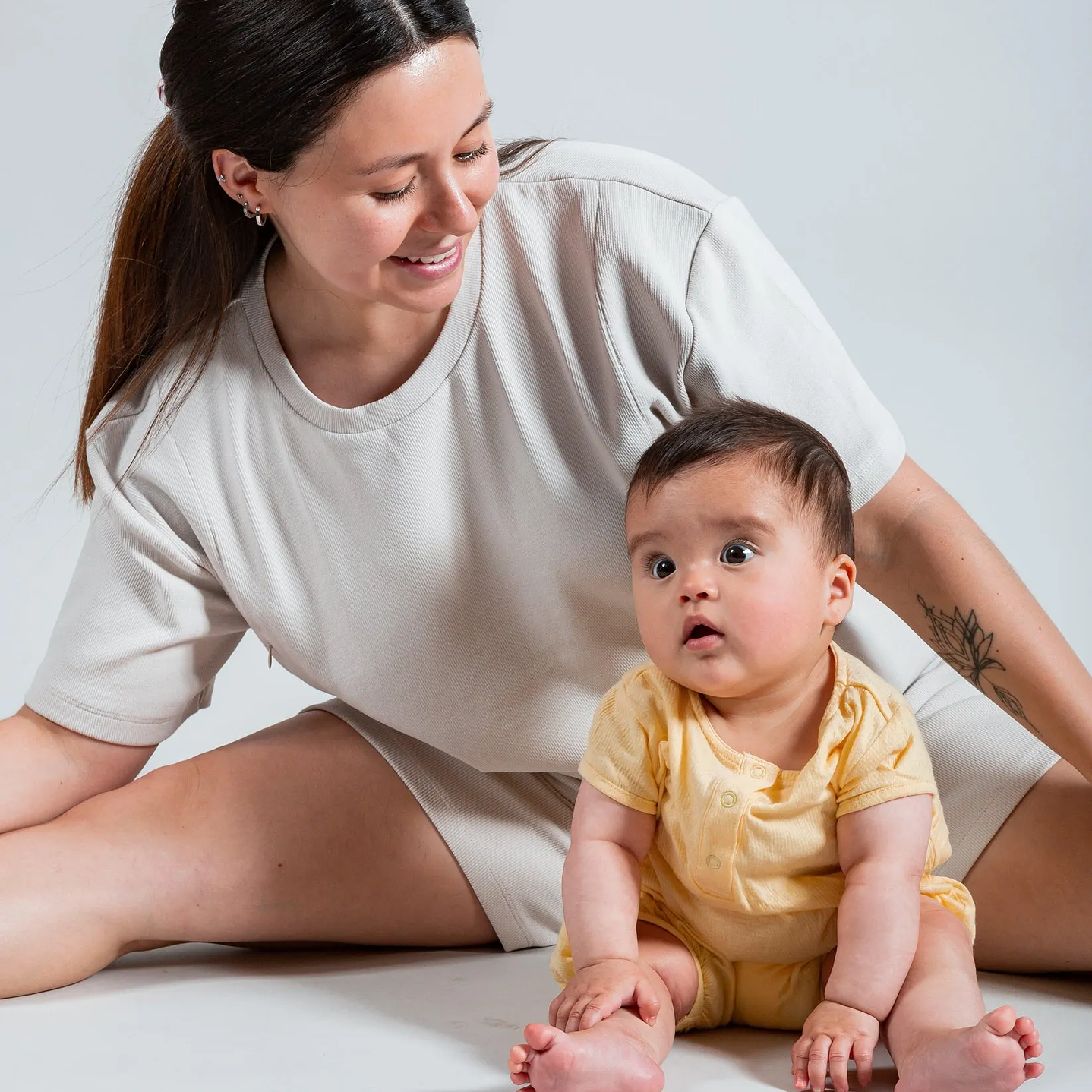 Pijama de Lactancia Noelle Beige 6