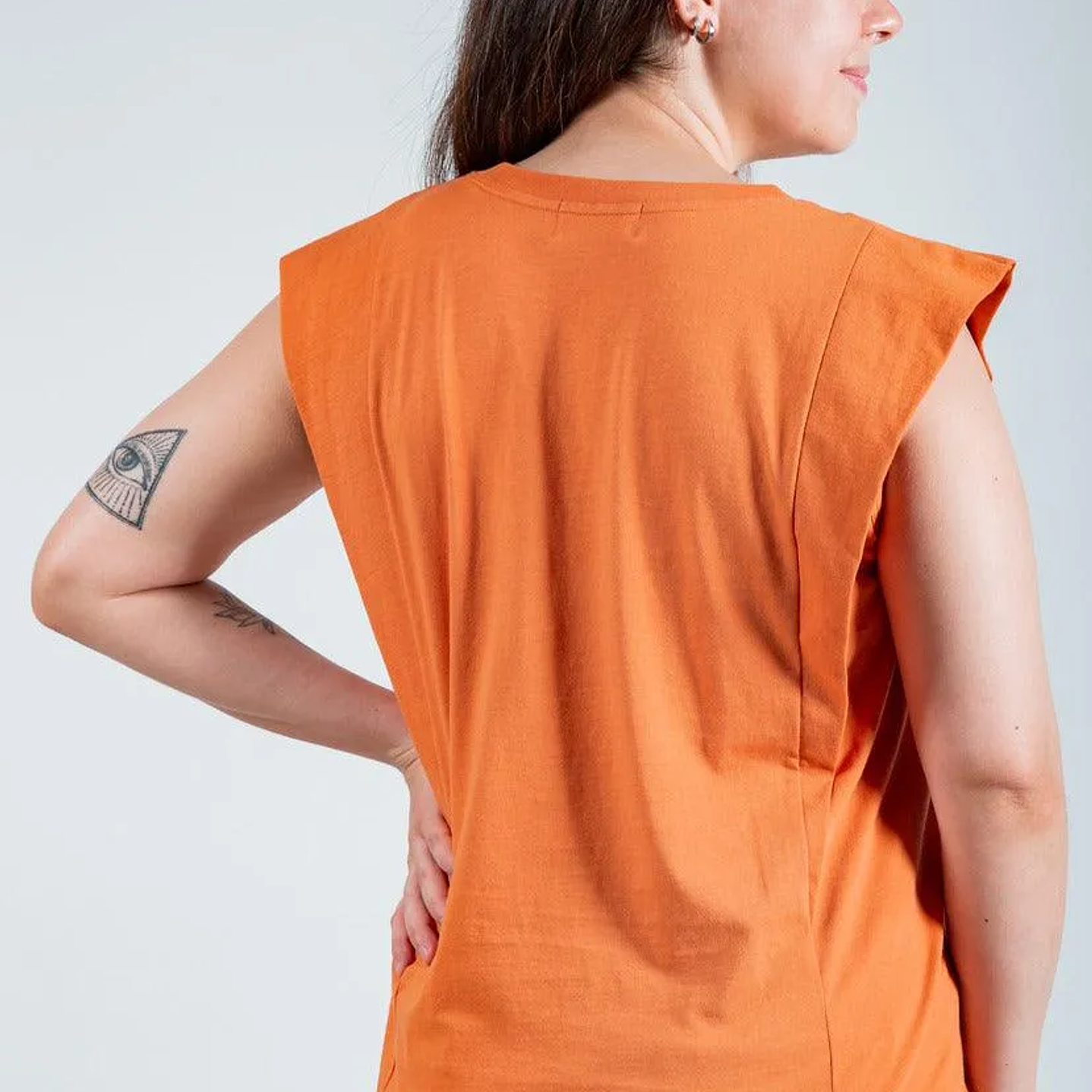 Polera de Lactancia Fer Tank Naranja 3