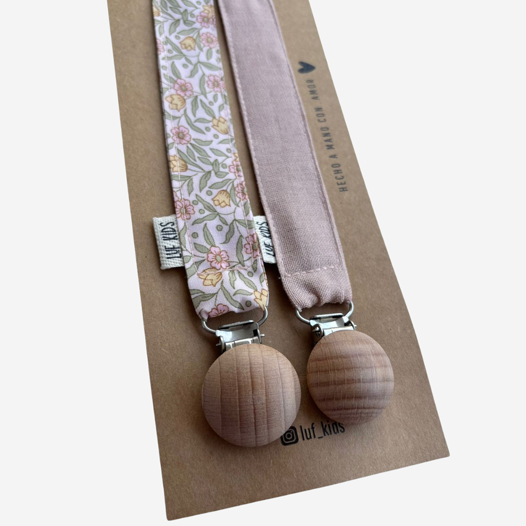 Pack x2 Portachupete Flor Rosa Viejo 2