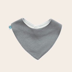 Babero Bandana Lino Gris – Hecho en Chile con amor