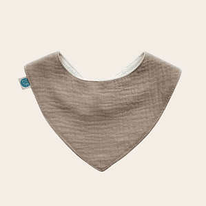 Babero Bandana Muselina Beige – Hechos en Chile con amor