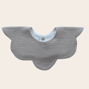 Babero Flor Muselina Beige