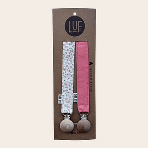 Pack x2 Portachupete Flores Coral