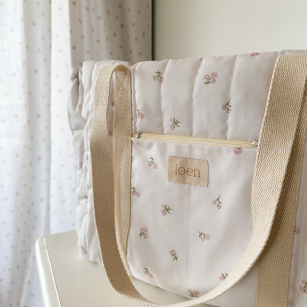 Bolso Esencial Peonias Beige 1