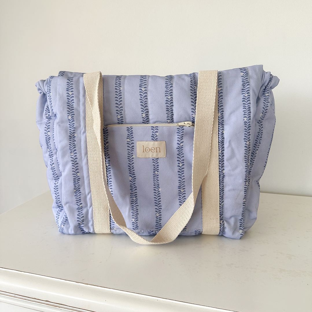 Bolso Esencial Espigas Azul 1