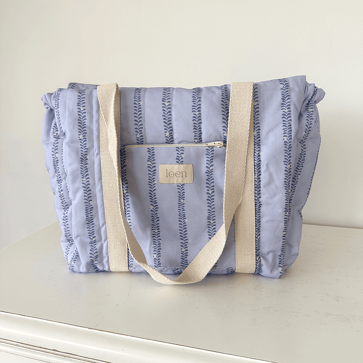 Bolso Esencial Espigas Azul 1