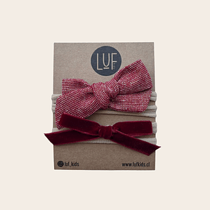 Pack x2 Cintillos Baby Lurex 