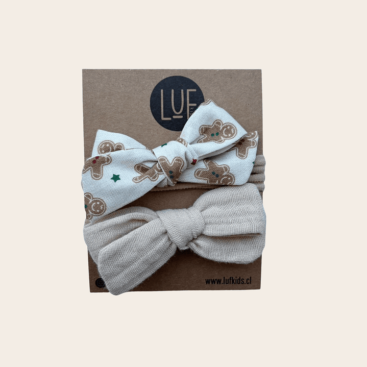 Pack x2 Cintillos Baby Galletas Jengibre Navidad 1