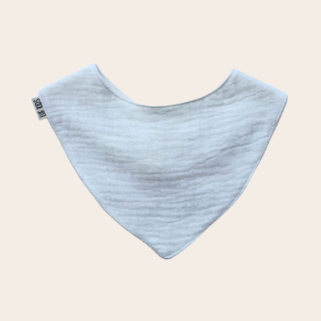 Babero Bandana Muselina Blanco 1