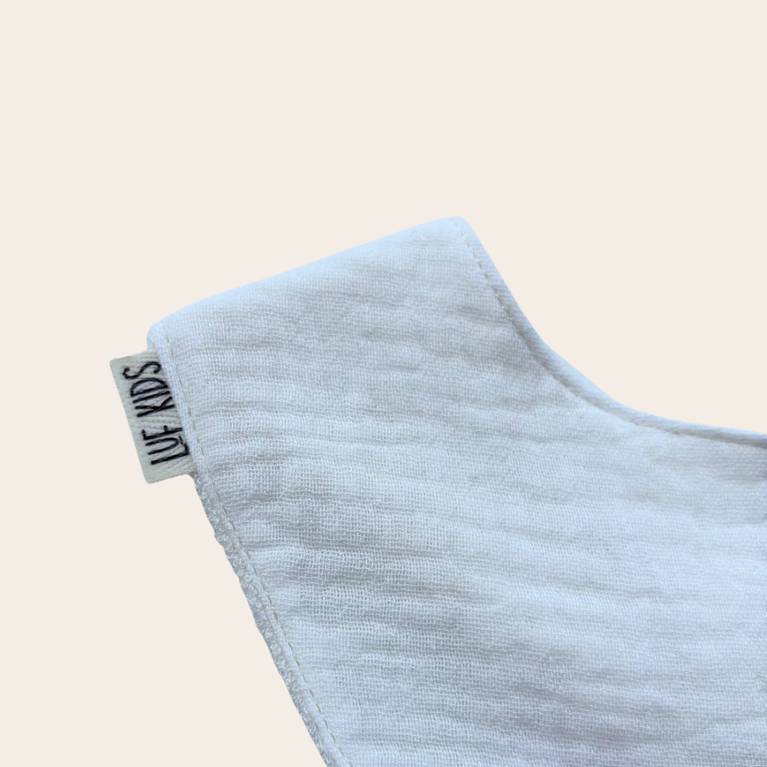 Babero Bandana Muselina Blanco 2
