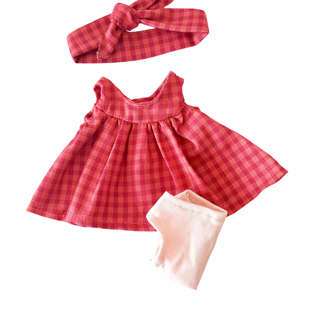 Vestido Vichy Fucsia 1