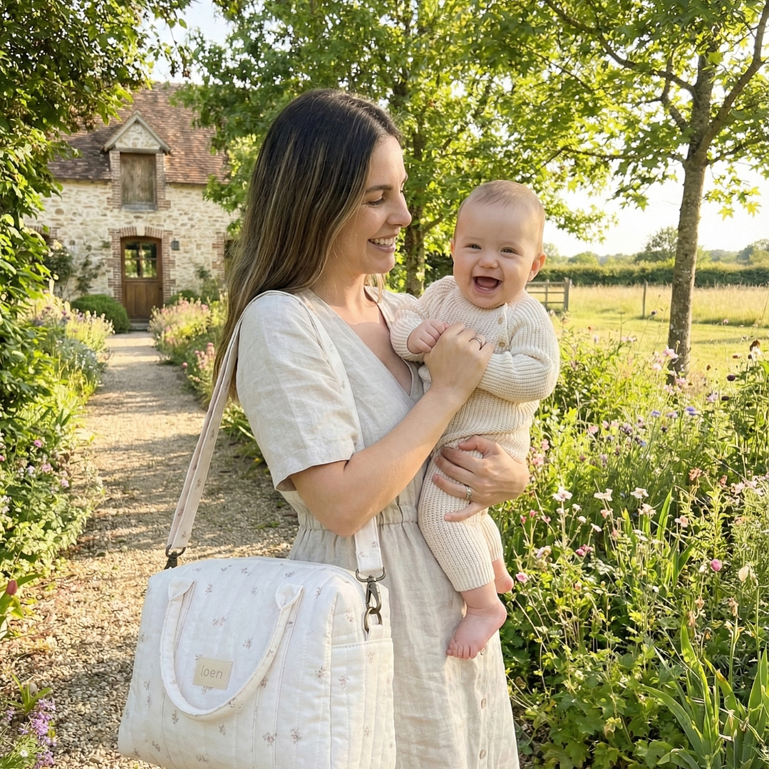 Bolso Alma Peonias Beige 4
