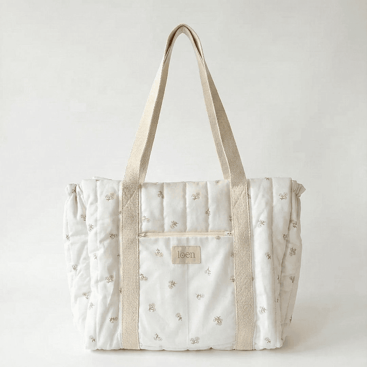 Bolso Esencial Peonias Beige 1