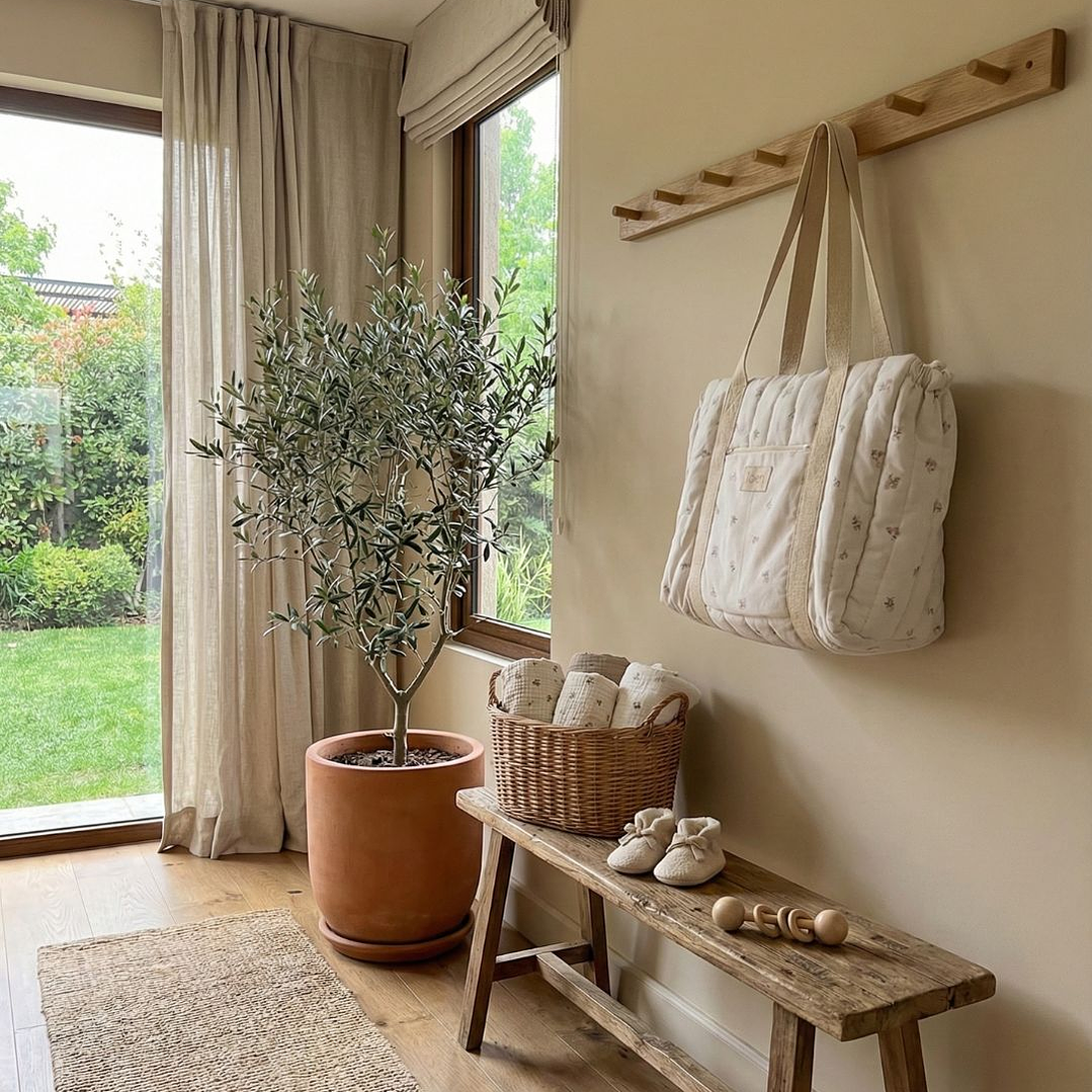 Bolso Esencial Peonias Beige 2