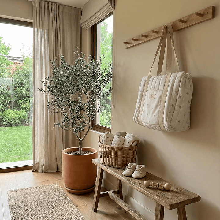 Bolso Esencial Peonias Beige 2