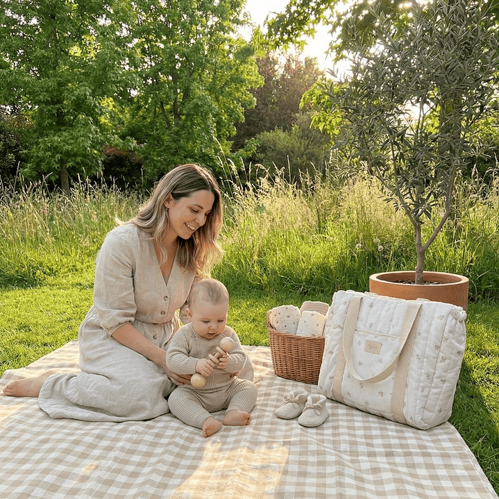 Bolso Esencial Peonias Beige 3