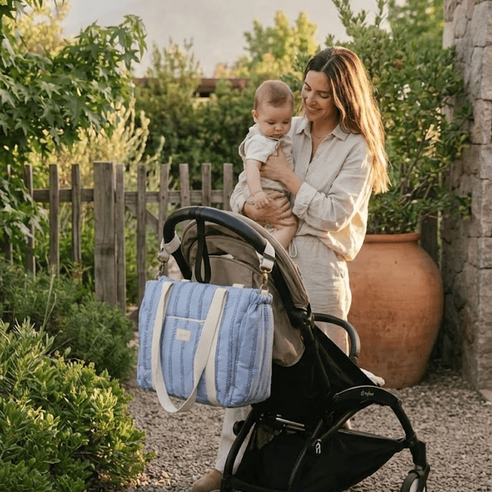 Bolso Esencial Espigas Azul 3