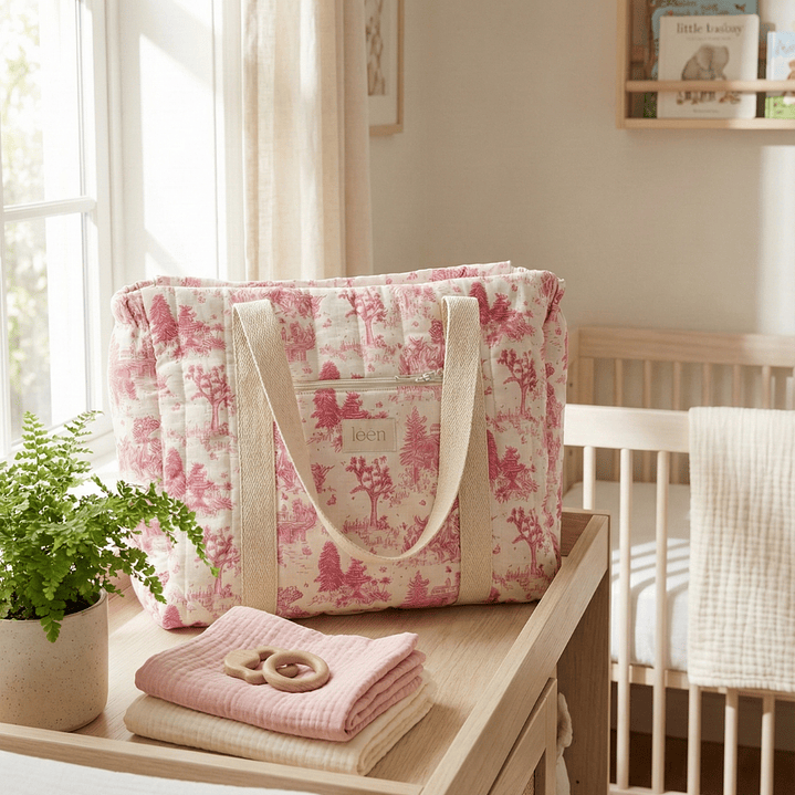 Bolso Esencial Toile Rosa 2