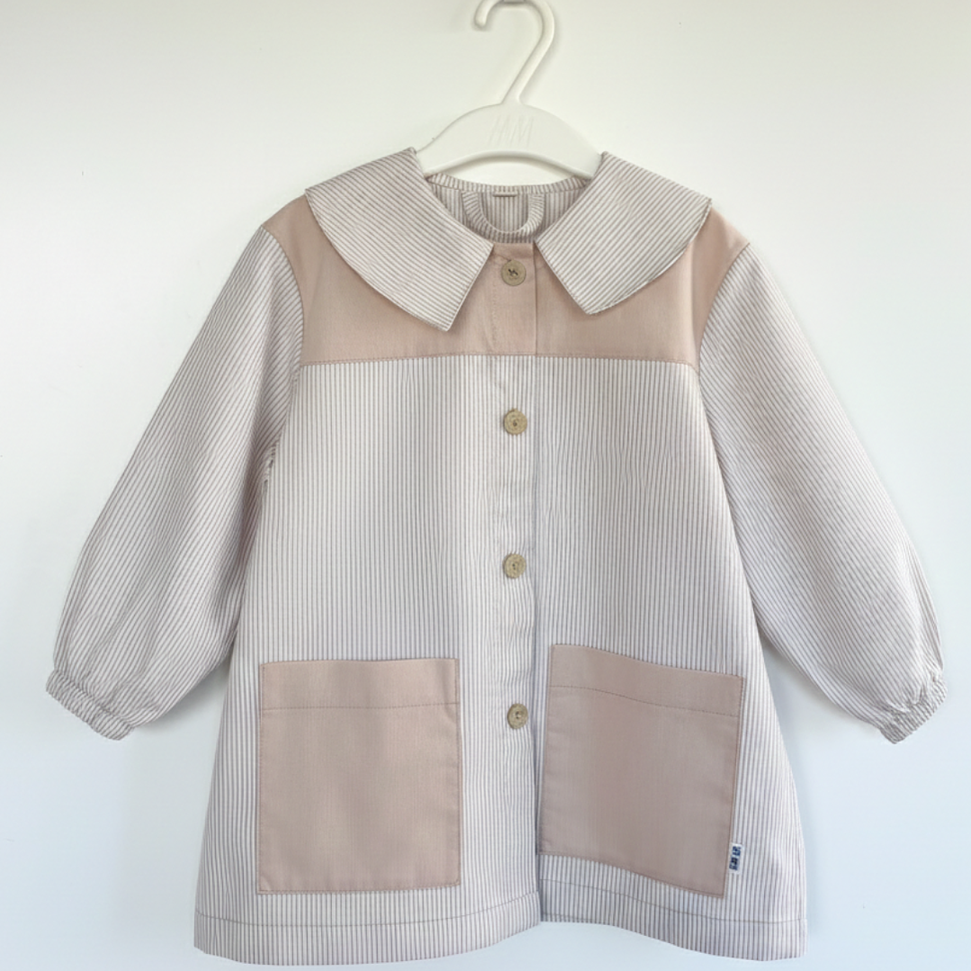 Delantal Rayas Beige 1