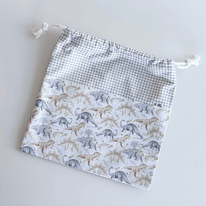 Bolsita Colación Dinos y Vichy Gris