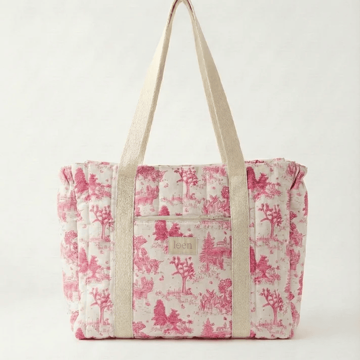 Bolso Esencial - Toile Rosa 1
