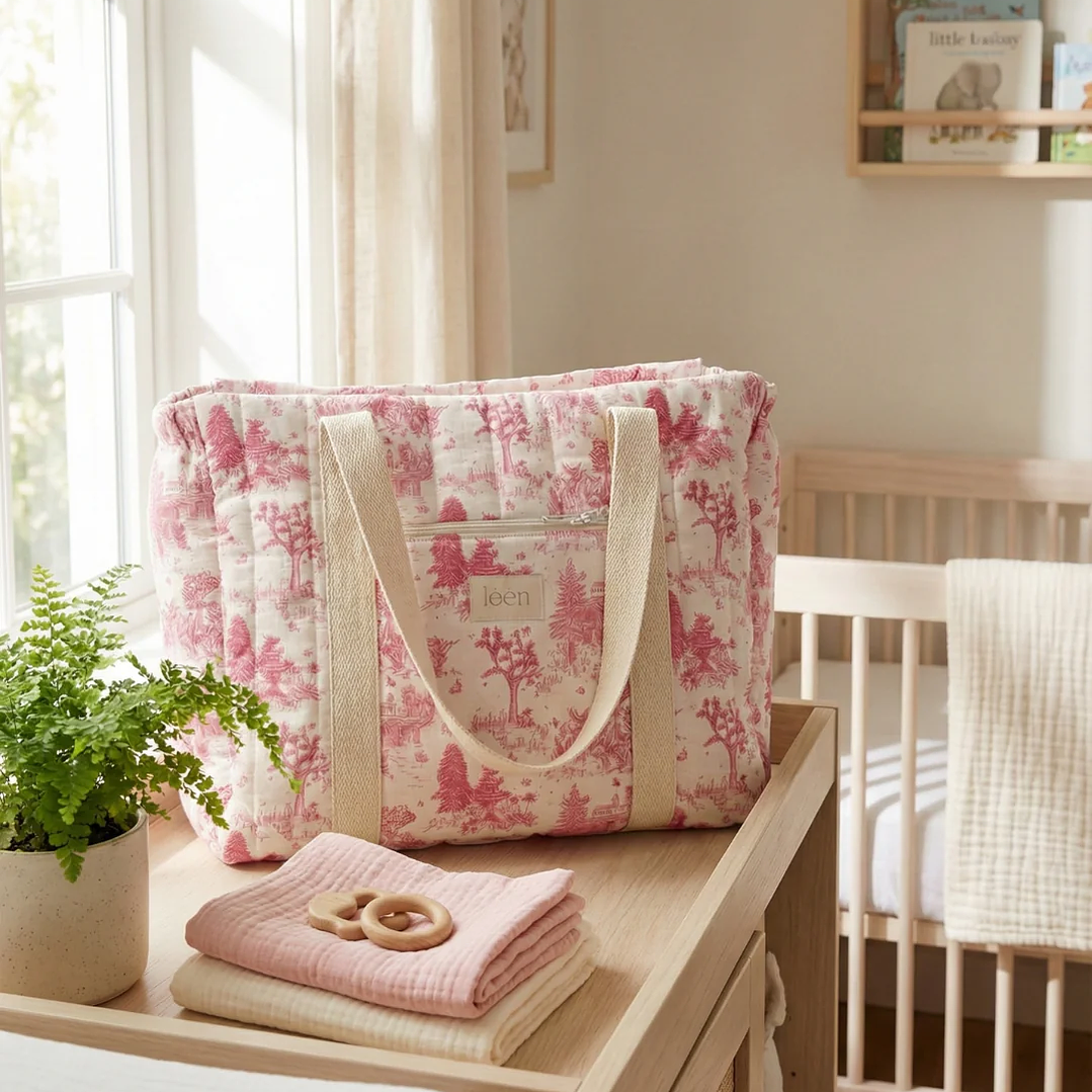 Bolso Esencial - Toile Rosa 2