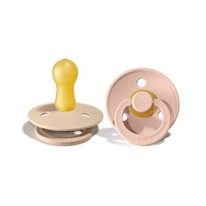 Chupete Bibs Colour Round x2 Vanilla/Blush 