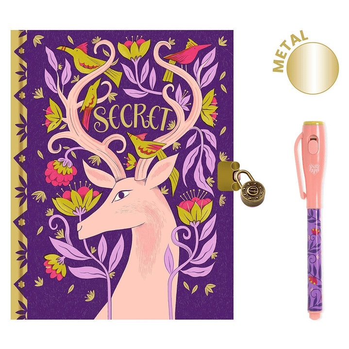 Diario Secreto Melissa con Lápiz invisible - Lovely Paper 1