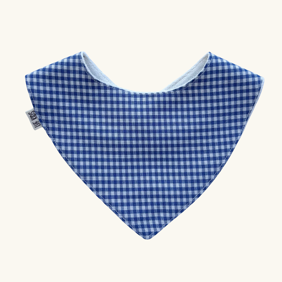 Babero Bandana Algodón Vichy Denim – Hecho en Chile con amor 1